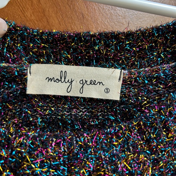 Molly Green sparkly balloon sleeve sweater - Picture 2 of 2